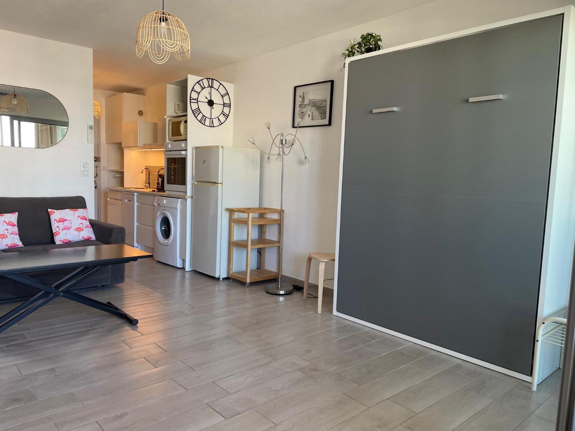 Studio 2-3 Pers Parking Clim Vue Port Et Mer La Grande Motte Exteriör bild